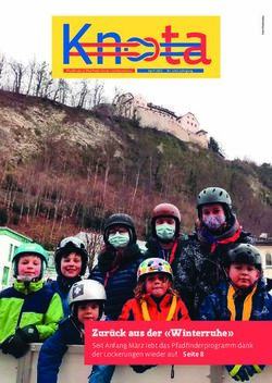 Zur&uuml;ck aus der "Winterruhe" - Seit Anfang M&auml;rz lebt das Pfadfinderprogramm dank der Lockerungen wieder auf. Seite 8 - pfadi.li