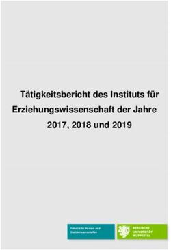 T&auml;tigkeitsbericht des Instituts f&uuml;r Erziehungswissenschaft der Jahre 2017, 2018 und 2019