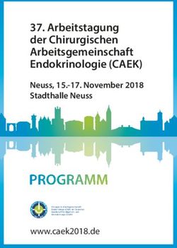 PROGRAMM - Arbeitstagung der Chirurgischen Arbeitsgemeinschaft Endokrinologie (CAEK) - St&auml;dtische Kliniken Neuss