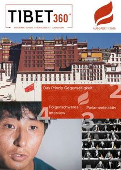 TIBET360 - Das Prinzip Gegenseitigkeit Folgenschweres Interview - Campaign for Tibet