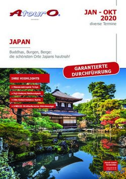 JAN - OKT 2020 diverse Termine - OKT 2020 JAPAN