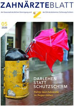 ZAHNÄRZTEBLATT 05 - DARLEHEN STATT SCHUTZSCHIRM - Zahnärztekammer Schleswig-Holstein