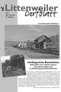 Umfangreiche Bauarbeiten - H&ouml;llentalbahn bis 31. Oktober gesperrt Neun Wochen Vollsperrung des Bahn&uuml;bergangs Lindenmattenstra&szlig;e - Littenweiler ...