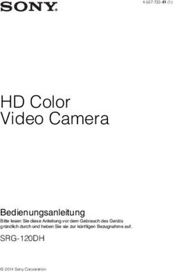 HD Color Video Camera - Bedienungsanleitung SRG-120DH - pro.sony
