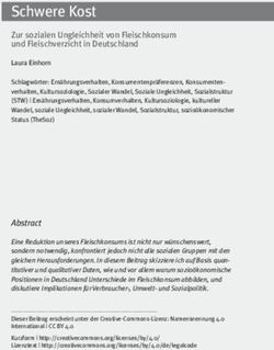 Schwere Kost Zur sozialen Ungleichheit von Fleischkonsum und Fleischverzicht in Deutschland - Kompetenzzentrum Verbraucherforschung NRW