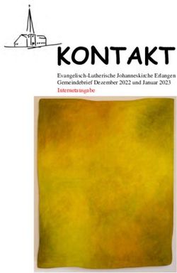 KONTAKT Evangelisch-Lutherische Johanneskirche Erlangen Gemeindebrief Dezember 2022 und Januar 2023 Internetausgabe