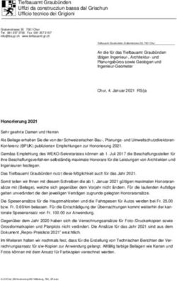 Tiefbauamt Graubünden Uffizi da construcziun bassa dal Grischun Ufficio tecnico dei Grigioni - Kanton Graubünden