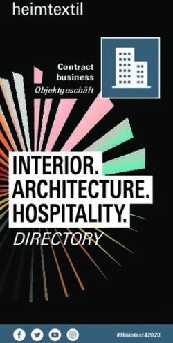 DIRECTORY - Contract business Objektgeschäft - #Heimtextil2020 - Messe Frankfurt