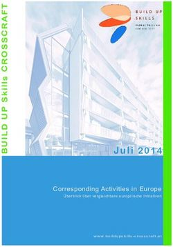 Juli 2014 Corresponding Activities in Europe - crosscraft