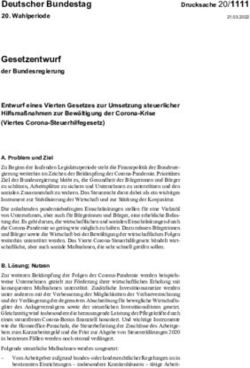 Gesetzentwurf der Bundesregierung - Deutscher Bundestag
