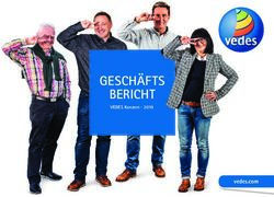 GESCH&Auml;FTS BERICHT VEDES Konzern 2019 - vedes ag
