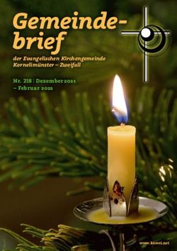 Gemeindebrief der Evangelischen Kirchengemeinde Kornelimnster Zweifall - Nr. 218 | Dezember 2021 Februar 2022
