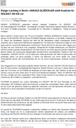 Eisiger Laufsteg in Berlin: HARALD GL&Ouml;&Ouml;CKLER stellt Kost&uuml;me f&uuml;r HOLIDAY ON ICE vor