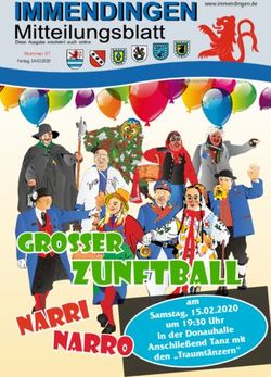 ZUNFTBALL GRO&szlig;ER - GEMEINDE IMMENDINGEN