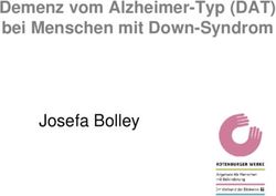 Demenz vom Alzheimer-Typ (DAT) bei Menschen mit Down-Syndrom - Josefa Bolley