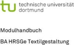 Modulhandbuch BA HRSGe Textilgestaltung