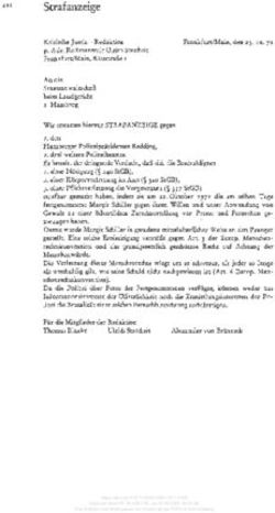 Strafanzeige - Nomos eLibrary
