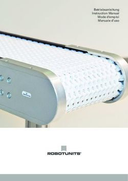 Betriebsanleitung Instruction Manual Mode d'emploi Manuale d'uso - Robotunits