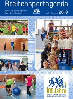 Breitensportagenda Juli - Dezember 2019 - Kurs- und Jahresprogramm Sport Union Schweiz