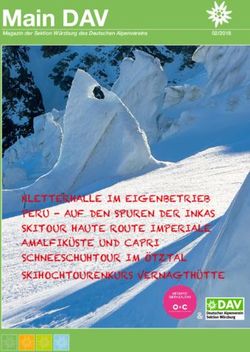 Main DAV - KLETTERHALLE IM EIGENBETRIEB PERU - AUF DEN SPUREN DER INKAS SKITOUR HAUTE ROUTE IMPERIALE AMALFIKÜSTE UND CAPRI SCHNEESCHUHTOUR IM ...