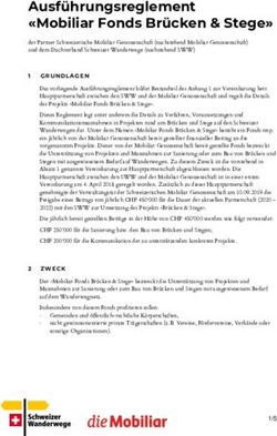 Ausf&uuml;hrungsreglement "Mobiliar Fonds Br&uuml;cken & Stege"