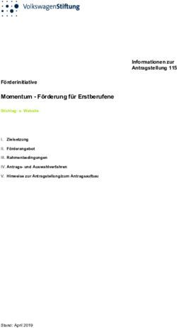 Momentum - F&ouml;rderung f&uuml;r Erstberufene - F&ouml;rderinitiative - VolkswagenStiftung