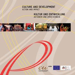 Culture and development - Action And impAct Kultur und entwiCKlung - Unesco
