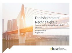 Fondsbarometer Nachhaltigkeit - European Bank for Financial Services GmbH (ebase) Werbemitteilung August 2021