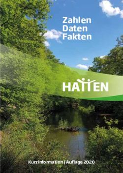 Zahlen Daten Fakten - Kurzinformation | Auflage 2020 - Gemeinde Hatten