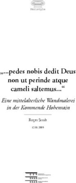 Pedes nobis dedit Deus non ut perinde atque cameli saltemus - Eine mittelalterliche Wandmalerei in der Kommende Hohenrain
