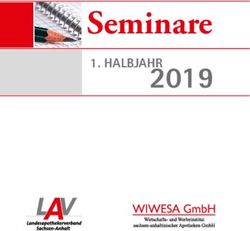 SEMINARE 1. HALBJAHR 2019 - LANDESAPOTHEKERVERBAND SACHSEN-ANHALT