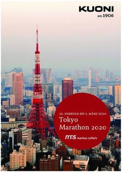 Tokyo Marathon 2020 26. februar bis 3. m&auml;rz 2020 - Markus Ryffels