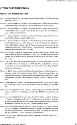 LITERATURVERZEICHNIS Wasser und Wasserwirtschaft - Umweltbundesamt
