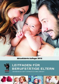 LEITFADEN FÜR BERUFSTÄTIGE ELTERN - Aktualisierte Auflage: 2019 - Auflage 2019