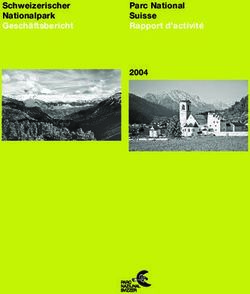 Parc National Suisse Rapport d'activit&eacute; - Schweizerischer Nationalpark Gesch&auml;ftsbericht - Parcs
