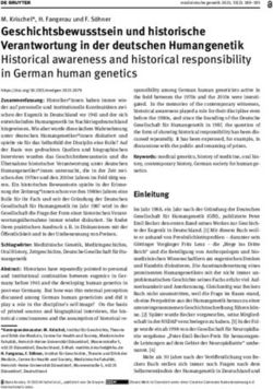 Geschichtsbewusstsein und historische Verantwortung in der deutschen Humangenetik - De Gruyter