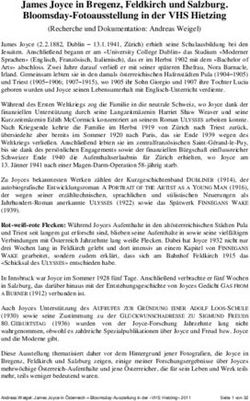 James Joyce in Bregenz, Feldkirch und Salzburg. Bloomsday-Fotoausstellung in der VHS Hietzing