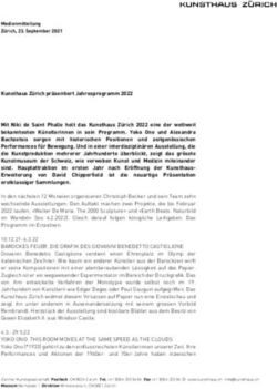 Kunsthaus Z&uuml;rich pr&auml;sentiert Jahresprogramm 2022