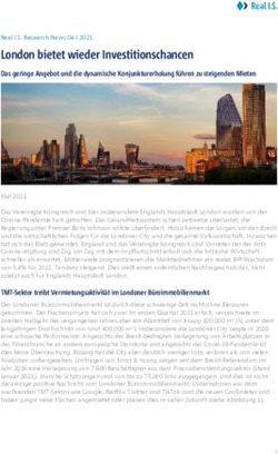 London bietet wieder Investitionschancen - Das geringe Angebot und die dynamische Konjunkturerholung f&uuml;hren zu steigenden Mieten - Real IS