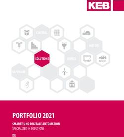 PORTFOLIO 2021 SMARTE UND DIGITALE AUTOMATION - SPECIALIZED IN SOLUTIONS - HANNOVER MESSE