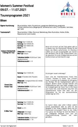 Women's Summer Festival 09.07 - 11.07.2021 Tourenprogramm 2021 Biken - Women's Summer Festival