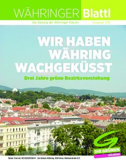WIR HABEN WÄHRING WACHGEKÜSST - WÄHRINGER Blattl - Drei Jahre grüne Bezirksvorstehung - Gruene.at