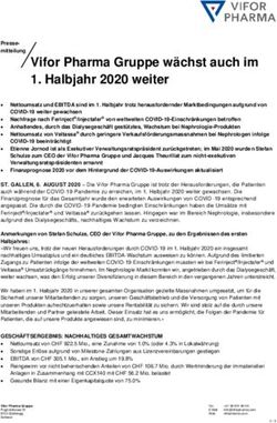 Vifor Pharma Gruppe w&auml;chst auch im 1. Halbjahr 2020 weiter