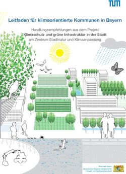Leitfaden f&uuml;r klimaorientierte Kommunen in Bayern - Klimaschutz und gr&uuml;ne Infrastruktur in der Stadt - Zentrum ...