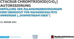 CTACSUB CHROMTRIOXID(CRO 3) AUTORISIERUNG - ERF&Uuml;LLUNG DER ZULASSUNGSBEDINGUNGEN EINE &Uuml;BERSICHT F&Uuml;R NACHGESCHALTETE ANWENDER ("DOWNSTREAM USER")