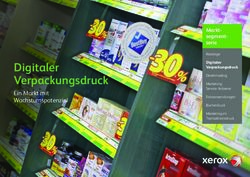 Digitaler Verpackungsdruck - Ein Markt mit Wachstumspotenzial Markt-segmentserie