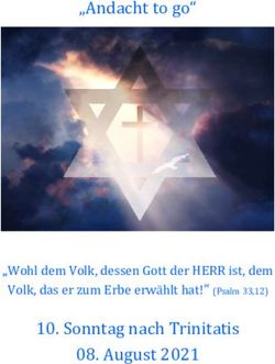 "Andacht to go" - Sonntag nach Trinitatis 08. August 2021 "Wohl dem Volk, dessen Gott der HERR ist, dem Volk, das er zum Erbe erw&auml;hlt hat!" ...