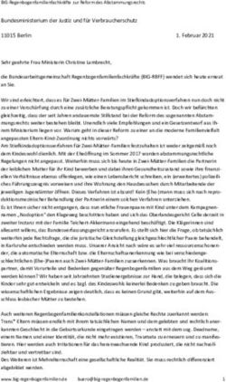 Bundesministerium der Justiz und f&uuml;r Verbraucherschutz 11015 Berlin