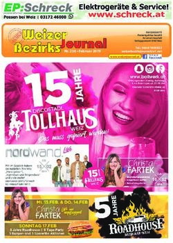 Nr. 230 Februar 2019 - Tel.: 0664/1805833 - Neues Weizer Bezirksjournal