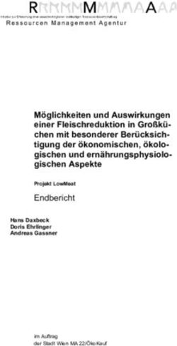 M&ouml;glichkeiten und Auswirkungen einer Fleischreduktion in Gro&szlig;k&uuml;chen mit besonderer Ber&uuml;cksich-tigung der &ouml;konomischen, &ouml;kolo-gischen und ...